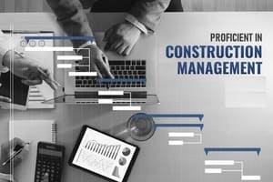 Construction Management using MSP